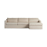 Featuring Hampton Evere Creme 2-Piece Right Chaise Slipcover Sectional by Four Hands at Amethyst Home. Proudly built by American makers using US-sourced materials and mechanisms. This slipcovered sectional features clean track arms for a classic, traditional look, PFAS-free performance fabric, and feather filling for a plush sit. Slipcovered styles are. Amethyst Home provides interior design, new home construction design consulting, vintage area rugs, and lighting in the Salt Lake City metro area.