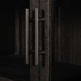 With rounded sides inspired by Eighties design, almond-finished oak brings depth into any room in your home. Spacious shelves