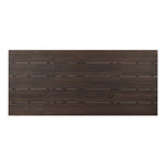 Subtly angled legs meet in a trestle-style stretcher base, pairing with a slatted top for a rustic-style outdoor dining table, also ideal for indoor spaces. Large chamfer details on the base and supports bring softness to FSC®-certified teak. Cover or store inside during inclement weather and when not in use Amethyst Home provides interior design, new home construction design consulting, vintage area rugs, and lighting in the Newport Beach metro area.