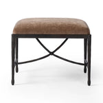 Featuring Jade Altair Mushroom Accent Stool by Four Hands at Amethyst Home. Channel Art Deco with a curved stretcher base of bronzed hammered iron and a velvety seat in a versatile earth tone. Style just about anywhere to create an extra surface or seat. Overall Dimensions: 24.25"w x 20.50"d x 19.00"h. Amethyst Home provides interior design, new home construction design consulting, vintage area rugs, and lighting in the Boston metro area.