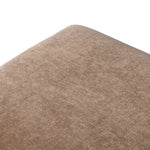 Featuring Jade Altair Mushroom Accent Stool by Four Hands at Amethyst Home. Channel Art Deco with a curved stretcher base of bronzed hammered iron and a velvety seat in a versatile earth tone. Style just about anywhere to create an extra surface or seat. Overall Dimensions: 24.25"w x 20.50"d x 19.00"h. Amethyst Home provides interior design, new home construction design consulting, vintage area rugs, and lighting in the Portland metro area.