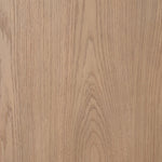 A thick layer of beige painted linen cascades this desk's soft waterfall shape in an eye-catching combination of texture. Crafted atop a mahogany and oak veneer base with rounded corners, this hardworking piece elevates the home-office workspace Amethyst Home provides interior design, new home construction design consulting, vintage area rugs, and lighting in the Des Moines metro area.