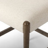 Featuring Jayla Antwerp Natural Stool by Four Hands at Amethyst Home. A midcetury-inspired piece, updated for modern times. A supportive back and seat cushion are upholstered in high-performance fabric, with walnut-finished wooden armrests prime for the head of the table. Perfectly sized for the counter. Steam regularly to keep fabric looking crisp. Perfor. Amethyst Home provides interior design, new home construction design consulting, vintage area rugs, and lighting in the Des Moines metro area.