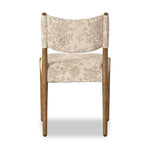 A midcentury-inspired piece brought to modern times. A supportive, sling-style back and seat cushion are upholstered in a soft, velvety fabric, with toasted oak armless framing Amethyst Home provides interior design, new home construction design consulting, vintage area rugs, and lighting in the Des Moines metro area.