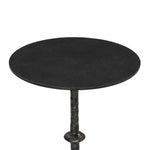 Featuring Jocelyn Raw Black Iron End Table by Four Hands at Amethyst Home. Formed from cast metal with a textured black finish, with turning details on the post for visual interest. Three curved legs are inspired by classic antique metal tables.
Size: 12" L x 12" W x 21" H
Materials: IronWeight: 4 lbs. Amethyst Home provides interior design, new home construction design consulting, vintage area rugs, and lighting in the Calabasas metro area.