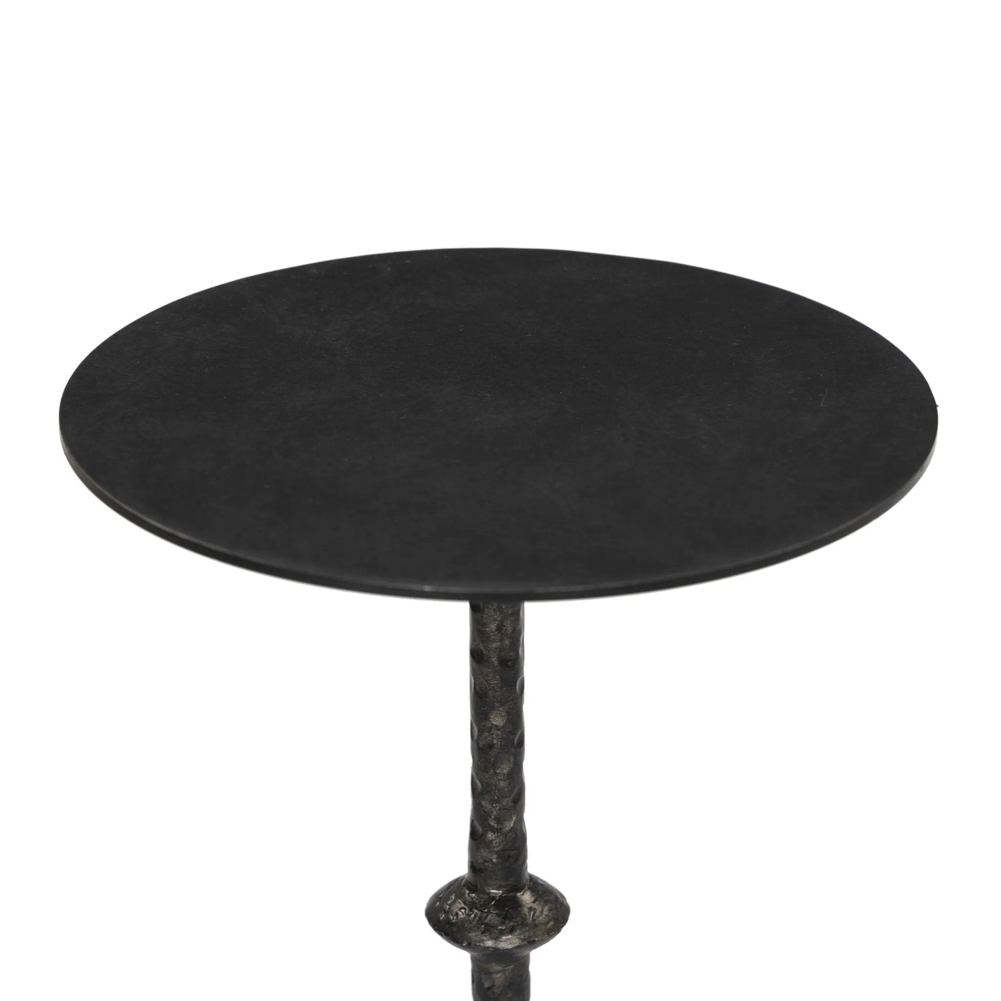 Featuring Jocelyn Raw Black Iron End Table by Four Hands at Amethyst Home. Formed from cast metal with a textured black finish, with turning details on the post for visual interest. Three curved legs are inspired by classic antique metal tables.
Size: 12" L x 12" W x 21" H
Materials: IronWeight: 4 lbs. Amethyst Home provides interior design, new home construction design consulting, vintage area rugs, and lighting in the Calabasas metro area.