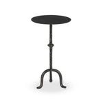 Featuring Jocelyn Raw Black Iron End Table by Four Hands at Amethyst Home. Formed from cast metal with a textured black finish, with turning details on the post for visual interest. Three curved legs are inspired by classic antique metal tables.
Size: 12" L x 12" W x 21" H
Materials: IronWeight: 4 lbs. Amethyst Home provides interior design, new home construction design consulting, vintage area rugs, and lighting in the Tampa metro area.