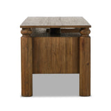 Featuring Kerrville Light Pine Desk by Four Hands at Amethyst Home. Crafted in light pine, this desk exudes rustic character with cylindrical legs and ample workspace. Equipped with doors, file drawers and shelves, it provides versatile storage solutions in a traditional design.
Overall Dimensions: 30.0" L x 75.0 " W x 30.5" H
Materials: Solid PineWeight: . Amethyst Home provides interior design, new home construction design consulting, vintage area rugs, and lighting in the Washington metro area.