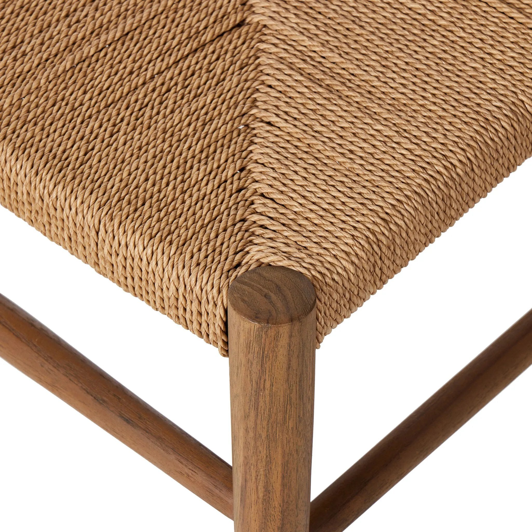Featuring Ladder Textured Natural  Back Outdoor Dining Chair by Four Hands at Amethyst Home. Expertly crafted, the Ladder Textured Natural Back Outdoor Dining Chair is the ideal choice for comfortable and stylish outdoor dining. With its sturdy and durable design, it provides exceptional support and its textured finish adds a touch of natural charm to any . Amethyst Home provides interior design, new home construction design consulting, vintage area rugs, and lighting in the Scottsdale metro area.