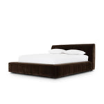 Wide, vertical channeling and low styling speak to the modish Italian influence of this softly textured bed upholstered in cream high-performance fabric. Performance fabrics are specially created to withstand spills, stains, high traffic and wear, ensuring long-term comfort and unmatched durability Amethyst Home provides interior design, new home construction design consulting, vintage area rugs, and lighting in the Calabasas metro area.