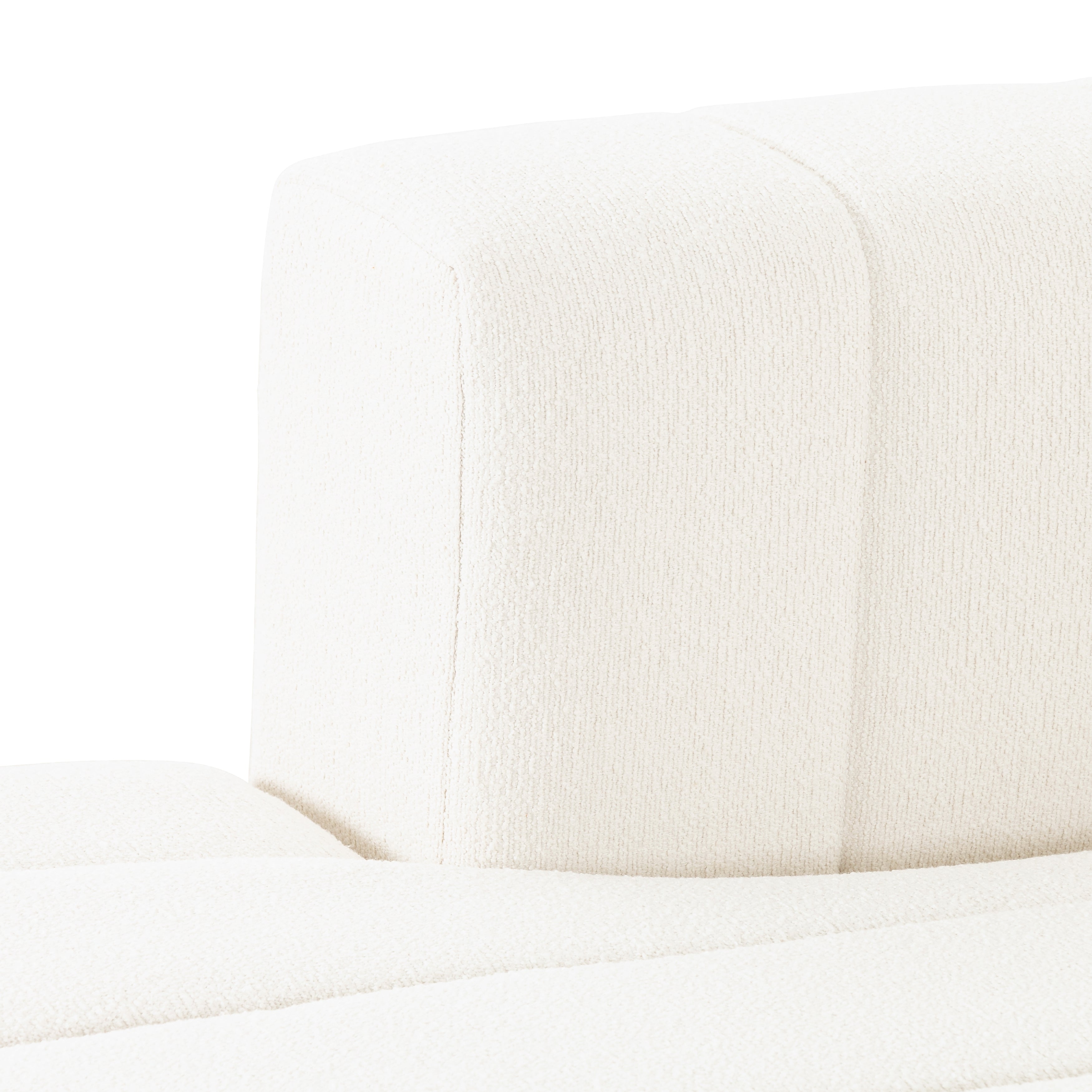 Featuring Langham Fayette Cloud Left Chaise by Four Hands at Amethyst Home. The sensible sectional meets modern Italian styling. Wide vertical channeling offers a luxurious take on modular seating. Bright Fayette Cloud covering awes in any space. Left arm facing chaise to sectional. Performance fabrics are specially created to withstand spills, stains, high. Amethyst Home provides interior design, new home construction design consulting, vintage area rugs, and lighting in the Park City metro area.