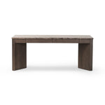 Featuring Lawson Brown Oak Veneer Desk by Four Hands at Amethyst Home. The traditional writing desk, elevated with mixed materials. Vein-rich marble tops an angular brown oak base, with two pencil drawers for storage. Overall Dimensions: 73.50"w x 28.00"d x 30.00"h. Amethyst Home provides interior design, new home construction design consulting, vintage area rugs, and lighting in the Salt Lake City metro area.