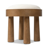 Featuring Louise Nomad Snow Accent Stool by Four Hands at Amethyst Home. A simple, charming stool with an oak wood veneer finish and upholstered seat. Tapered legs add subtle character.Overall Dimensions: 19.00"w x 19.00"d x 19.25"hWeight : 23.81 lbsMaterials: 92% Polyester, 8% Flax/Linen, Oak Veneer, Solid Ash. Amethyst Home provides interior design, new home construction design consulting, vintage area rugs, and lighting in the Nashville metro area.