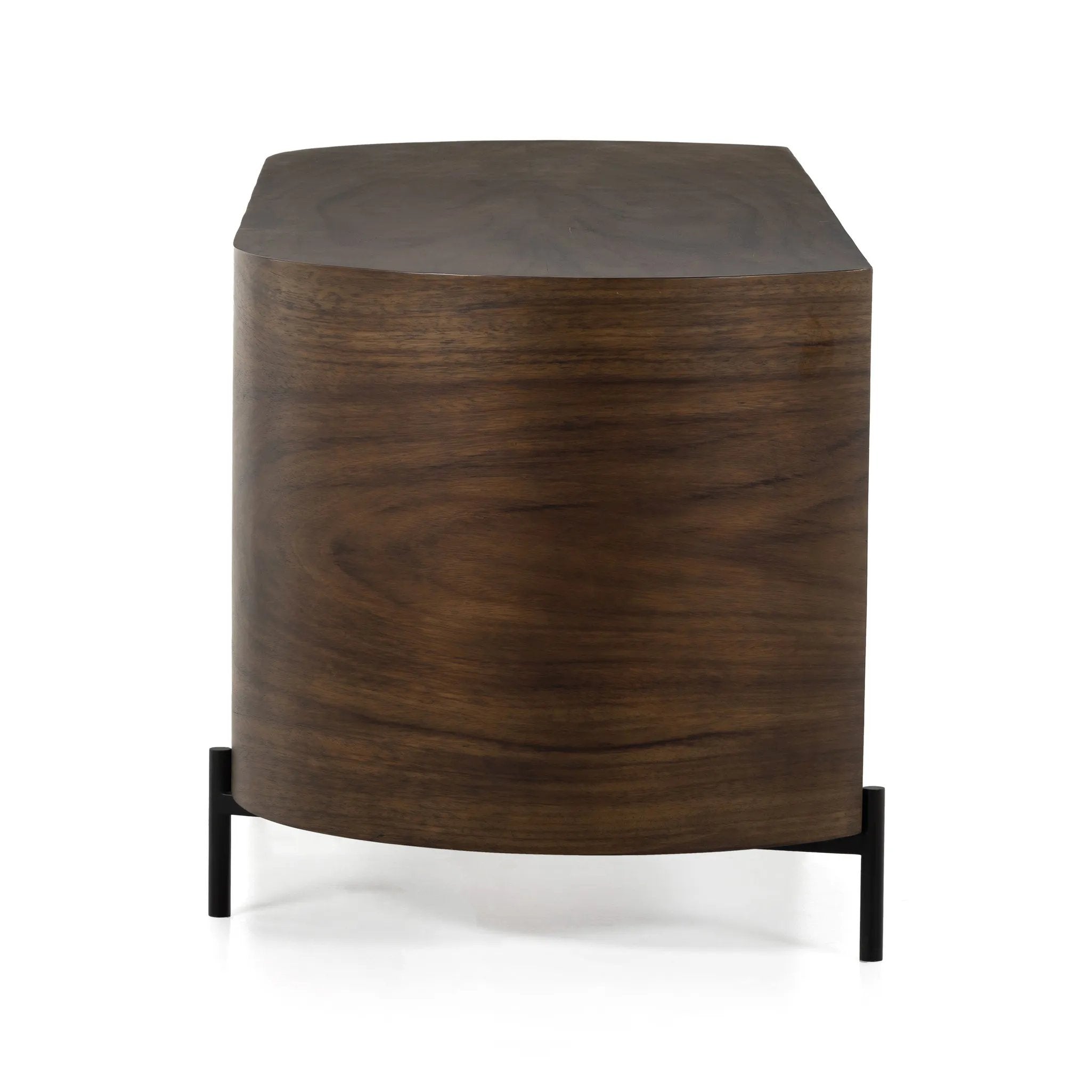 Featuring Lunas Caramel Guanacaste Executive Desk by Four Hands at Amethyst Home. With soft, fluid shaping, caramel-colored Guanacaste forms a beautifully sculpted silhouette, with natural high and lowlights coursing the entirety of this unique executive desk. Dual push-latch doors plus interior shelving offer ample storage space, while a fully finished . Amethyst Home provides interior design, new home construction design consulting, vintage area rugs, and lighting in the Laguna Beach metro area.