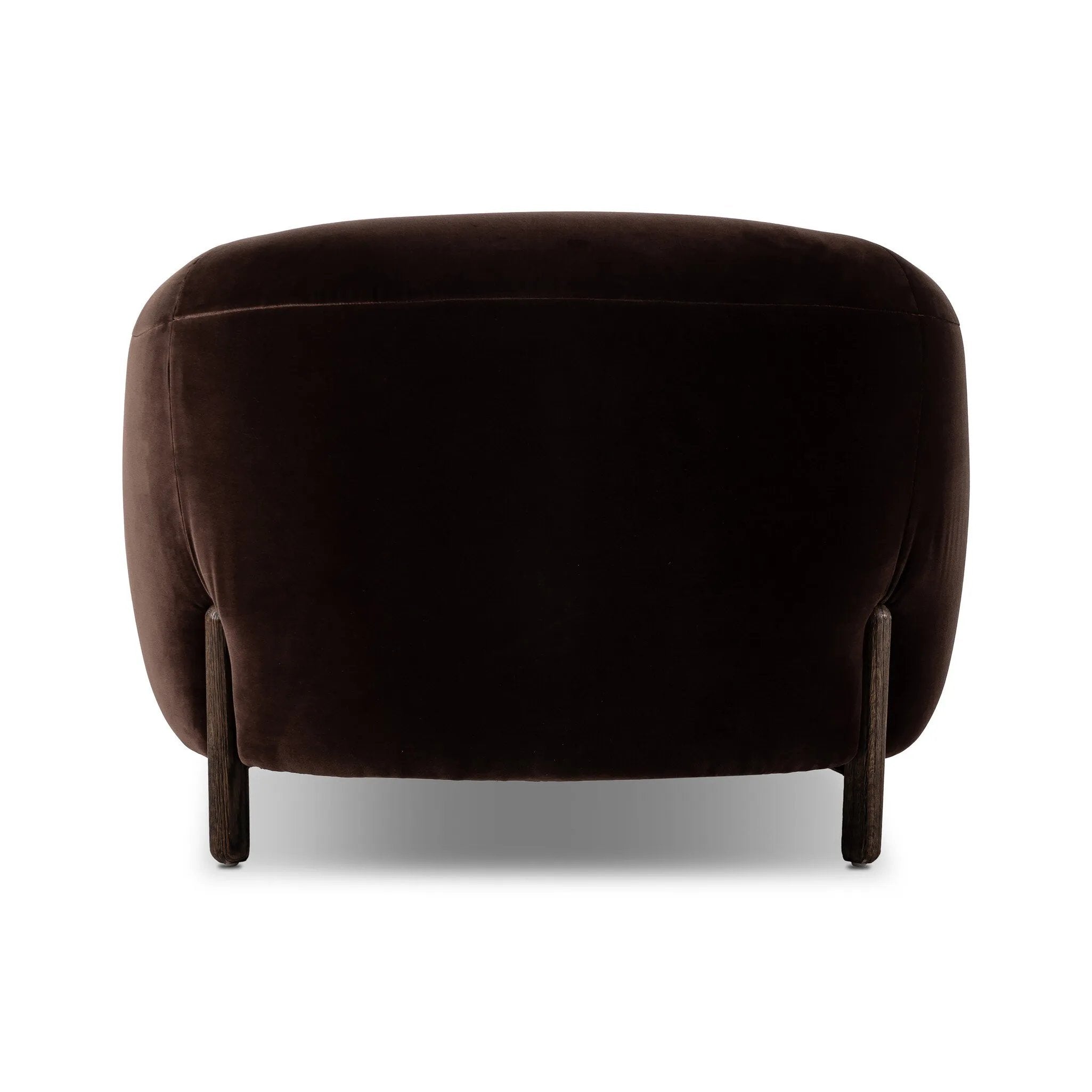 This updated take on the traditional tub chair pairs rich black top-grain leather with solid ash to shape a sculpted seat with exaggerated depth. Amethyst Home provides interior design, new home construction design consulting, vintage area rugs, and lighting in the Alpharetta metro area.