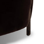 This updated take on the traditional tub chair pairs rich black top-grain leather with solid ash to shape a sculpted seat with exaggerated depth. Amethyst Home provides interior design, new home construction design consulting, vintage area rugs, and lighting in the Dallas metro area.