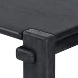 Designed by Thomas Bina and Ronald Sasson, a design partnership blending both modern minimalist and Brazilian influences. Crafted from natural reclaimed French oak with overstated joint details. Rounded edges bring a soft, playful feel to this grand-scale piece. Seats 12 Amethyst Home provides interior design, new home construction design consulting, vintage area rugs, and lighting in the Alpharetta metro area.