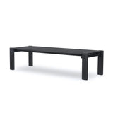 Designed by Thomas Bina and Ronald Sasson, a design partnership blending both modern minimalist and Brazilian influences. Crafted from natural reclaimed French oak with overstated joint details. Rounded edges bring a soft, playful feel to this grand-scale piece. Seats 12 Amethyst Home provides interior design, new home construction design consulting, vintage area rugs, and lighting in the Charlotte metro area.