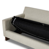 Featuring Marquez Alameda Snow Sofa Bed by Four Hands at Amethyst Home. This 76" Marquez Alameda Snow sofa is perfect for small spaces and overnight guests. Its versatile design allows for easy transformation into a comfortable bed. Expertly crafted with high-quality materials, this sofa provides both style and functionality.
Overall Dimensions: 38.0" L x . Amethyst Home provides interior design, new home construction design consulting, vintage area rugs, and lighting in the Alpharetta metro area.