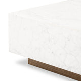 Featuring Masera White Carrara Marble Marble Coffee Table by Four Hands at Amethyst Home. A white Carrara marble slab, rich with veining and movement. Supported by a wooden plinth, marble takes the spotlight in a design that's simple and sophisticated at once.
Overall Dimensions: 30.0" L x 60.0 " W x 12.0" H
Collection: HughesColors: White Carrara Marble, S. Amethyst Home provides interior design, new home construction design consulting, vintage area rugs, and lighting in the Charlotte metro area.