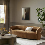 Featuring Mazie Nubuck Cognac Sofa by Four Hands at Amethyst Home. The Mazie Nubuck Suede Cognac Sofa is a luxurious and stylish choice for any living space. Crafted with high-quality nubuck material, this sofa offers unparalleled comfort and durability. Its timeless design and rich color will enhance any home decor.
Overall Dimensions: 35.0" L x 95.5 ". Amethyst Home provides interior design, new home construction design consulting, vintage area rugs, and lighting in the Newport Beach metro area.