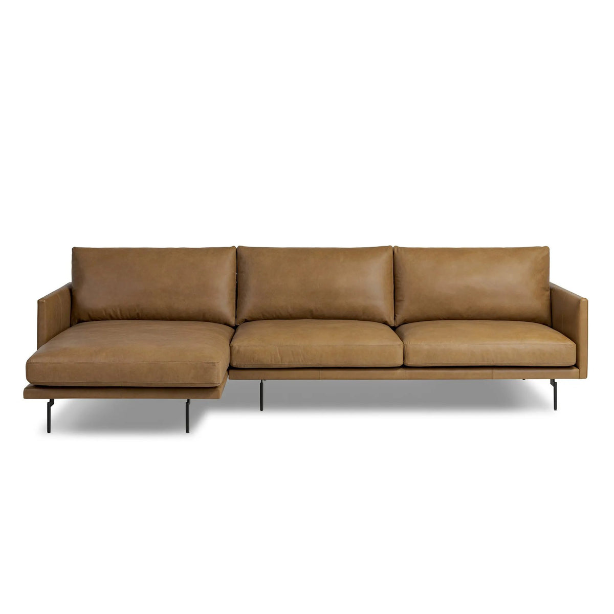 Melle Lipari Camel 2-Piece Sectional