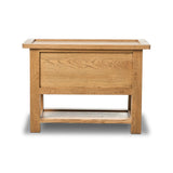 Featuring Millbrook Natural Light Oak Veneer Nightstand by Four Hands at Amethyst Home. Made from light, natural oak, the design of this two-drawer nightstand is inspired by a vintage general store counter. Softened corners and simple knob complete its heritage charm.Overall Dimensions: 38.00"w x 22.00"d x 27.00"hWeight : 90.08 lbsMaterials : Oak Veneer, Solid . Amethyst Home provides interior design, new home construction design consulting, vintage area rugs, and lighting in the Omaha metro area.