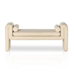 Featuring Mitchell Thames Cream Accent Bench by Four Hands at Amethyst Home. Trendy folded sides complement a comfortable bench-style seat of soft, cream-colored upholstery exclusive to Four Hands. Performance fabrics are specially created to withstand spills, stains, high traffic and wear, ensuring long-term comfort and unmatched durability.
Overall Dimensions. Amethyst Home provides interior design, new home construction design consulting, vintage area rugs, and lighting in the Tampa metro area.