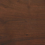 Featuring Nigel Rustic Brown Acacia Nightstand by Four Hands at Amethyst Home. A faux live edge lends natural character to the waterfall frame, its mitered corners enhancing the seamless silhouette. Soft volumes and thick proportions exude a sense of permanence, while chamfered drawer pulls add refined functionality. The warm wood tones celebrate acacia's r. Amethyst Home provides interior design, new home construction design consulting, vintage area rugs, and lighting in the Calabasas metro area.