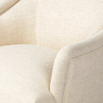 With elements of past eras at play, this updated Deco chair features a rounded back, sloped arms and a dramatic channel. The iron base and tapered legs support the cushiony seat — built with spring suspensions for long-lasting comfort. Amethyst Home provides interior design, new home construction design consulting, vintage area rugs, and lighting in the Los Angeles metro area.