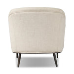 With elements of past eras at play, this updated Deco chaise features a rounded back, sloped arms and a dramatic channel. The iron base and tapered legs support the cushiony seating — built with spring suspensions for long-lasting comfort. Amethyst Home provides interior design, new home construction design consulting, vintage area rugs, and lighting in the Alpharetta metro area.