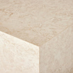 Featuring Oakland Cream Marble Outdoor Rectangular Coffee Table by Four Hands at Amethyst Home. Enhance your outdoor space with the Oakland Cream Marble Rectangular Coffee Table. Made from high-quality cream marble, this coffee table adds a touch of elegance to any setting. Its sturdy design and durable construction make it perfect for outdoor use, while it. Amethyst Home provides interior design, new home construction design consulting, vintage area rugs, and lighting in the San Diego metro area.