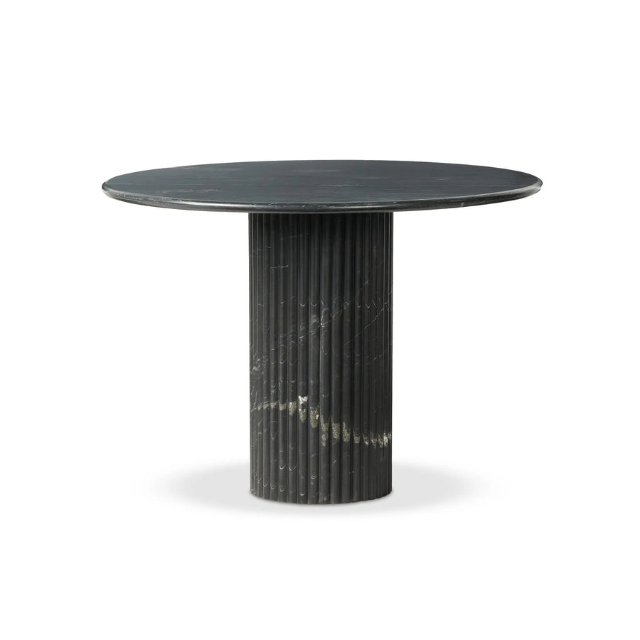 Oranda Black Marble Round Dining Table