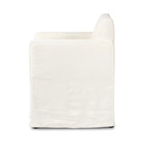 Featuring Ostend Bombay Flax  Outdoor Slipcover Dining Chair by Four Hands at Amethyst Home. This Ostend Bombay Flax Outdoor Slipcover Dining Chair is a durable and stylish option for your outdoor dining space. With its sleek design and flax-colored slipcover, this chair adds a touch of elegance to any setting. Made from high-quality materials, it offers b. Amethyst Home provides interior design, new home construction design consulting, vintage area rugs, and lighting in the Des Moines metro area.