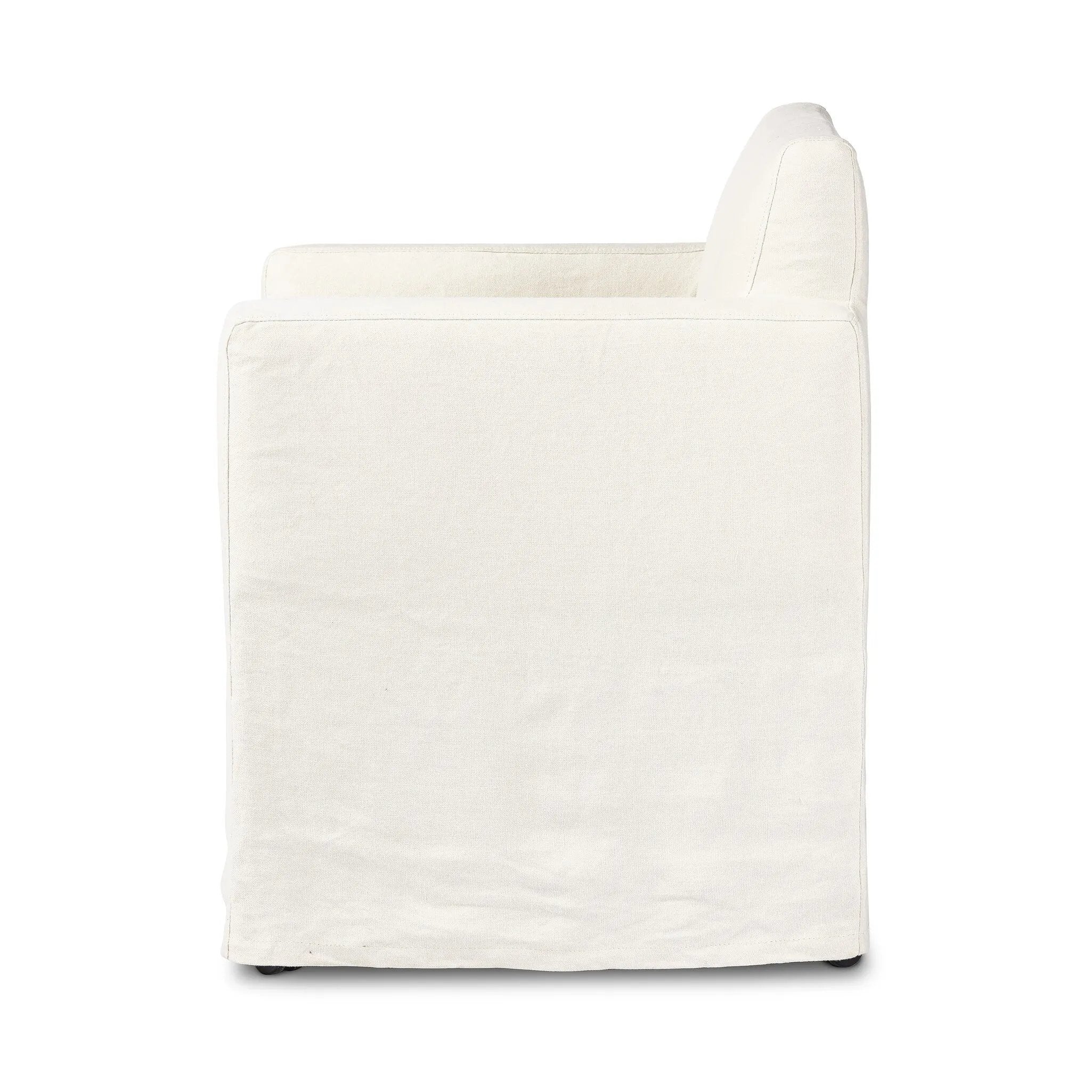 Featuring Ostend Bombay Flax  Outdoor Slipcover Dining Chair by Four Hands at Amethyst Home. This Ostend Bombay Flax Outdoor Slipcover Dining Chair is a durable and stylish option for your outdoor dining space. With its sleek design and flax-colored slipcover, this chair adds a touch of elegance to any setting. Made from high-quality materials, it offers b. Amethyst Home provides interior design, new home construction design consulting, vintage area rugs, and lighting in the Des Moines metro area.