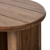 Featuring Paden Stained Toasted Brown Outdoor End Table by Four Hands at Amethyst Home. This Paden Stained Toasted Brown Outdoor End Table is the perfect addition to your outdoor space. Built for durability, the stained finish adds a touch of elegance while the sturdy design ensures it can withstand the elements. Enjoy the convenience of a ready to ship pie. Amethyst Home provides interior design, new home construction design consulting, vintage area rugs, and lighting in the San Diego metro area.