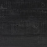 Beauty in simplicity. A clean cube of aged black-finished pine can be styled into a wide range of styles and spaces Amethyst Home provides interior design, new home construction design consulting, vintage area rugs, and lighting in the Charlotte metro area.