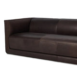 Featuring Phillip Heirloom Cigar Sofa by Four Hands at Amethyst Home. Experience the luxury and sophistication of the Phillip Heirloom Cigar Sofas Sofa. Built with expert craftsmanship, this sofa exudes elegance and is sure to elevate any room. 
Overall Dimensions: 36.0" L x 94.5 " W x 28.0" H
Collection: CentraleColors: Heirloom CigarMaterials: Top Grain Leat. Amethyst Home provides interior design, new home construction design consulting, vintage area rugs, and lighting in the Boston metro area.