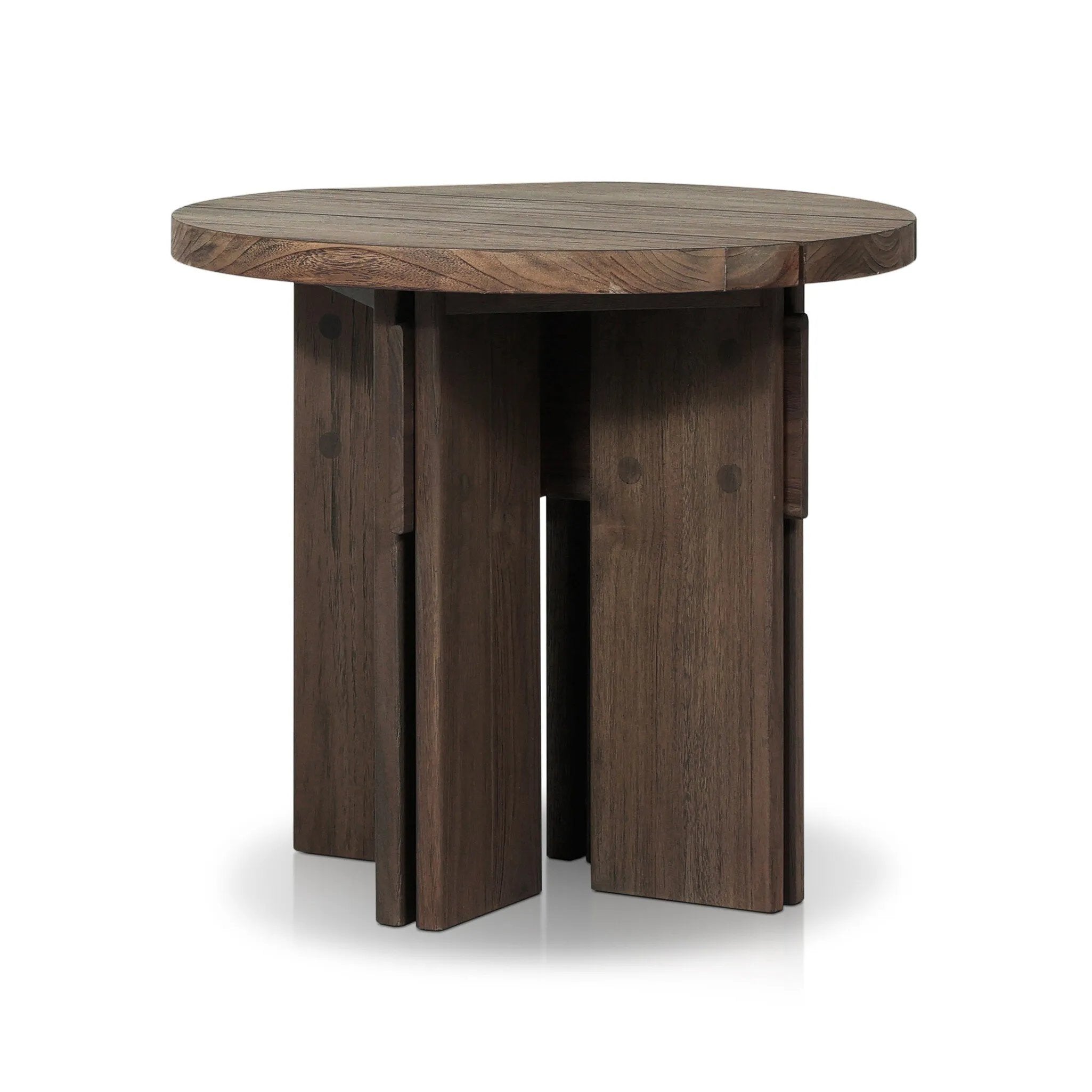 Featuring Railay Stained Toasted Brown Outdoor End Table by Four Hands at Amethyst Home. Introducing the Railay Stained Toasted Brown Outdoor End Table, the perfect complement to your outdoor space. With its durable construction and stylish design, this end table is ready to withstand the elements and provide a functional and beautiful option for your outdoor. Amethyst Home provides interior design, new home construction design consulting, vintage area rugs, and lighting in the Seattle metro area.
