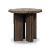 Featuring Railay Stained Toasted Brown Outdoor End Table by Four Hands at Amethyst Home. Introducing the Railay Stained Toasted Brown Outdoor End Table, the perfect complement to your outdoor space. With its durable construction and stylish design, this end table is ready to withstand the elements and provide a functional and beautiful option for your outdoor d. Amethyst Home provides interior design, new home construction design consulting, vintage area rugs, and lighting in the Tampa metro area.