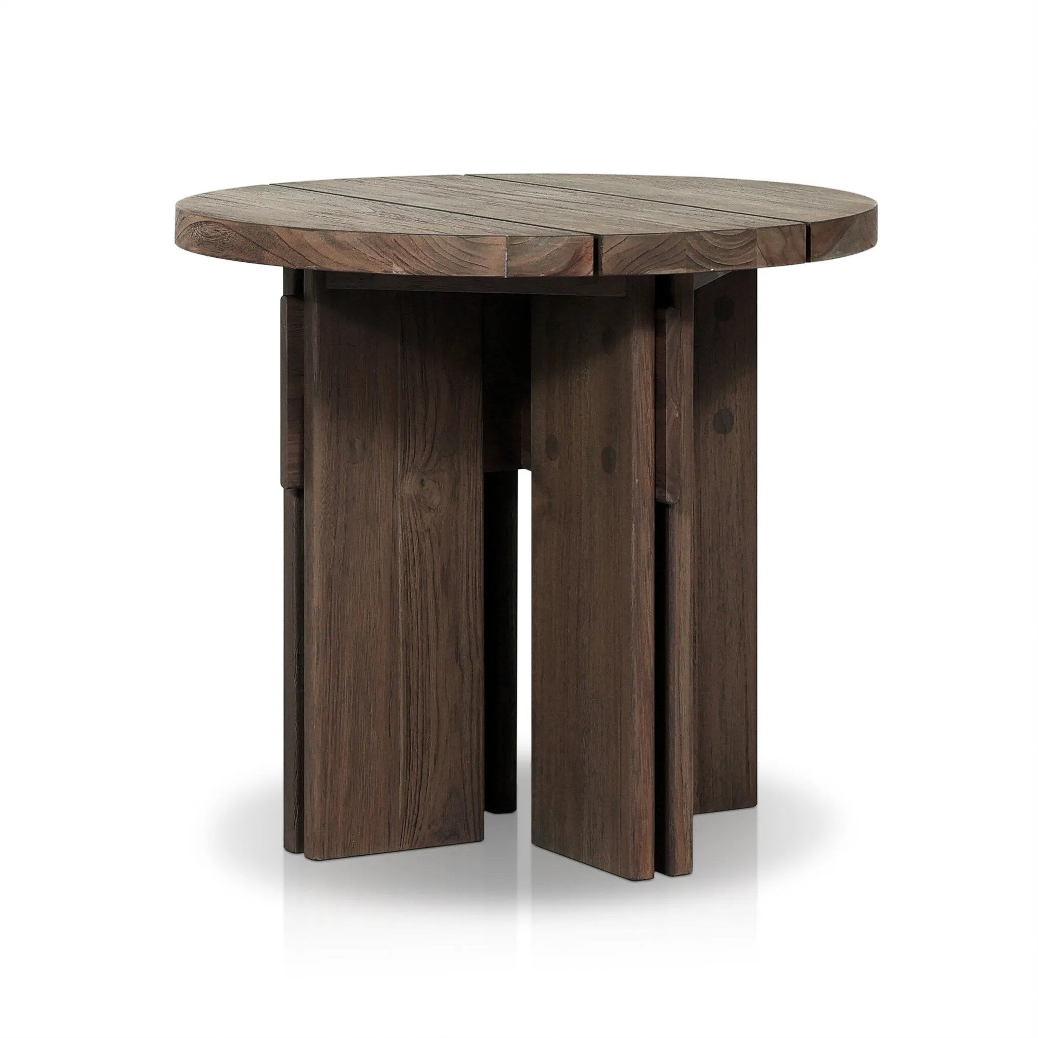 Featuring Railay Stained Toasted Brown Outdoor End Table by Four Hands at Amethyst Home. Introducing the Railay Stained Toasted Brown Outdoor End Table, the perfect complement to your outdoor space. With its durable construction and stylish design, this end table is ready to withstand the elements and provide a functional and beautiful option for your outdoor d. Amethyst Home provides interior design, new home construction design consulting, vintage area rugs, and lighting in the Tampa metro area.