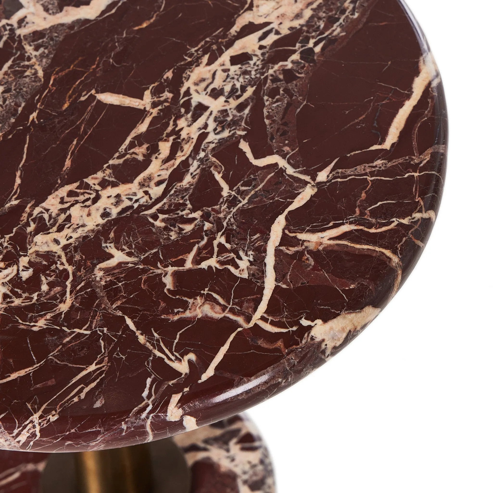 Featuring Reeves Garnet Marble End Table by Four Hands at Amethyst Home. Stacked channels of heavy character marble ensure this end table stands out as a statement piece. At a convenient drink table size, it is complemented by a dark brass metal finish for a striking contrast.
Materials: Solid Marble, Engineered HardwoodWeight: 49.6 lbs. Amethyst Home provides interior design, new home construction design consulting, vintage area rugs, and lighting in the Seattle metro area.