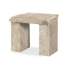 Featuring Romano Lunar Marble End Table by Four Hands at Amethyst Home. Overall Dimensions: 24.00"w x 20.00"d x 20.00"hWeight : 110.89 lbsMaterials: Solid Marble. Amethyst Home provides interior design, new home construction design consulting, vintage area rugs, and lighting in the Charlotte metro area.