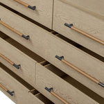 Featuring Rosedale Yucca Oak Veneer 8 Drawer Dresser by Four Hands at Amethyst Home. Introducing our Rosedale Yucca Oak Veneer 8 Drawer Dresser. With its elegant design and luxurious Yucca Oak veneer finish, this dresser is a perfect addition to any bedroom. Featuring 8 spacious drawers, it provides ample storage for your clothing and accessories. Upgrade y. Amethyst Home provides interior design, new home construction design consulting, vintage area rugs, and lighting in the Charlotte metro area.