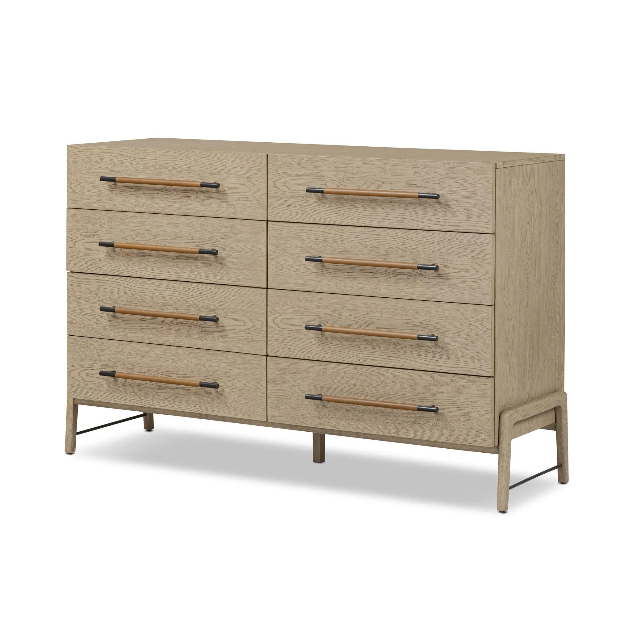 Featuring Rosedale Yucca Oak Veneer 8 Drawer Dresser by Four Hands at Amethyst Home. Introducing our Rosedale Yucca Oak Veneer 8 Drawer Dresser. With its elegant design and luxurious Yucca Oak veneer finish, this dresser is a perfect addition to any bedroom. Featuring 8 spacious drawers, it provides ample storage for your clothing and accessories. Upgrade . Amethyst Home provides interior design, new home construction design consulting, vintage area rugs, and lighting in the Scottsdale metro area.