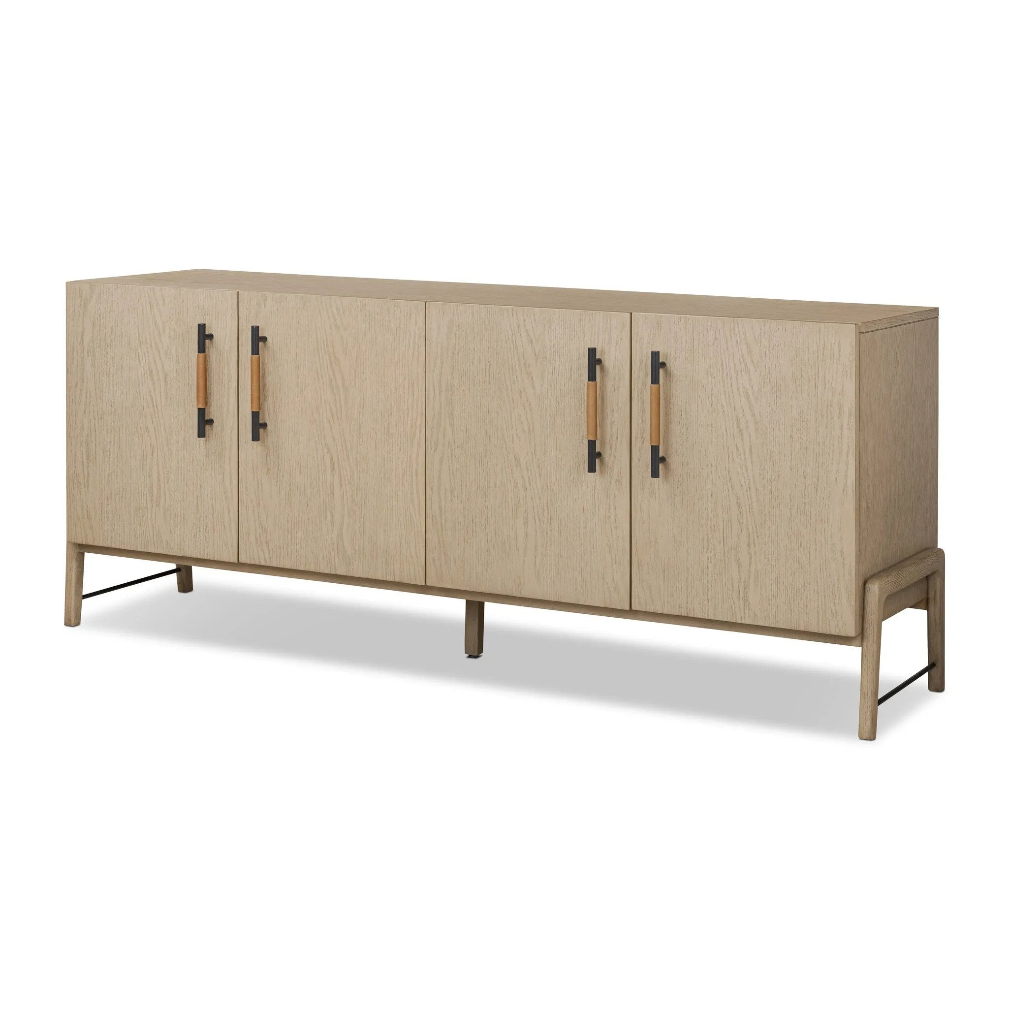 Featuring Rosedale Yucca Oak Sideboard by Four Hands at Amethyst Home. Introducing the Rosedale Yucca Oak Credenzas & Sideboards Sideboard! This elegantly crafted sideboard is made with high-quality oak veneer and features ample storage space for all your dining or living room needs. 
Overall Dimensions: 18.0" L x 73.25 " W x 30.0" H
Collection: FilmoreColo. Amethyst Home provides interior design, new home construction design consulting, vintage area rugs, and lighting in the Park City metro area.