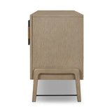 Featuring Rosedale Yucca Oak Sideboard by Four Hands at Amethyst Home. Introducing the Rosedale Yucca Oak Credenzas & Sideboards Sideboard! This elegantly crafted sideboard is made with high-quality oak veneer and features ample storage space for all your dining or living room needs. 
Overall Dimensions: 18.0" L x 73.25 " W x 30.0" H
Collection: Filmor. Amethyst Home provides interior design, new home construction design consulting, vintage area rugs, and lighting in the Salt Lake City metro area.