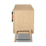 Featuring Rosedale Yucca Oak Veneer Media Console by Four Hands at Amethyst Home. Introducing the Rosedale Yucca Oak Veneer Media Console - the perfect addition to your home entertainment setup. With its sleek design and durable oak veneer, this media console is the ideal choice for organizing your media devices and displaying them with style.
Overall Dimensio. Amethyst Home provides interior design, new home construction design consulting, vintage area rugs, and lighting in the Dallas metro area.