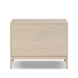 Elevate your bedside storage with a nightstand of light, natural oak. A smooth top pairs with three drawer fronts of woven paper cord for a clean, Scandinavian-inspired look that will work into your bedroom collection beautifully Amethyst Home provides interior design, new home construction design consulting, vintage area rugs, and lighting in the Calabasas metro area.