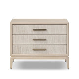 Elevate your bedside storage with a nightstand of light, natural oak. A smooth top pairs with three drawer fronts of woven paper cord for a clean, Scandinavian-inspired look that will work into your bedroom collection beautifully Amethyst Home provides interior design, new home construction design consulting, vintage area rugs, and lighting in the Newport Beach metro area.